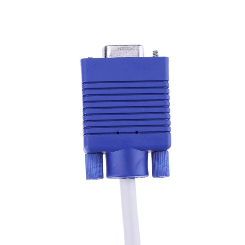 Cablesed VGA Splitter Cable Dual 2 Monitor 15pin اثنين من المنافذ ذكر إلى أنثى