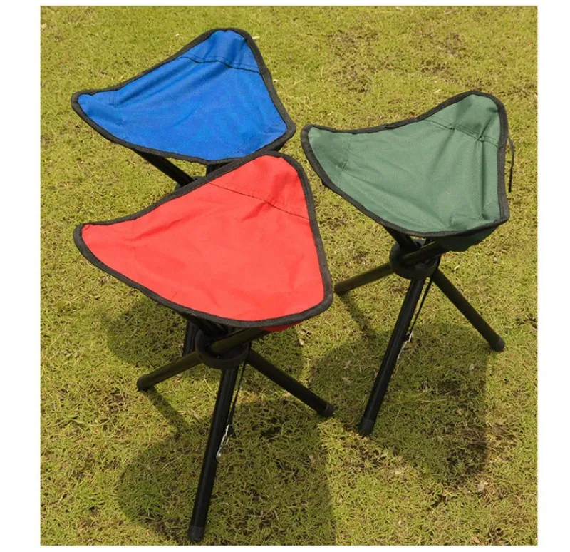 Three Legged Stool For Outdootr Camping Hiking Folding Chair Seat Easy To Carry Thicken Fishing Stools Factory Direct 9at B9008789