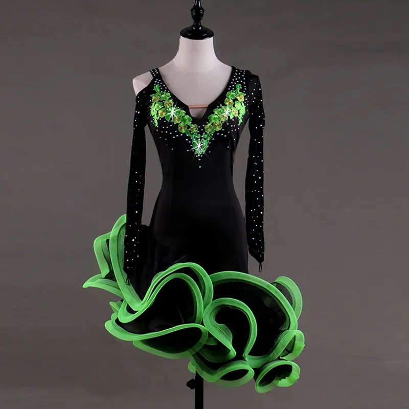 green emerald velvet dress Green Mermaid One Shoulder High Slit Party Prom Dresses, Prom & Dance –  SposaDresses main image 0