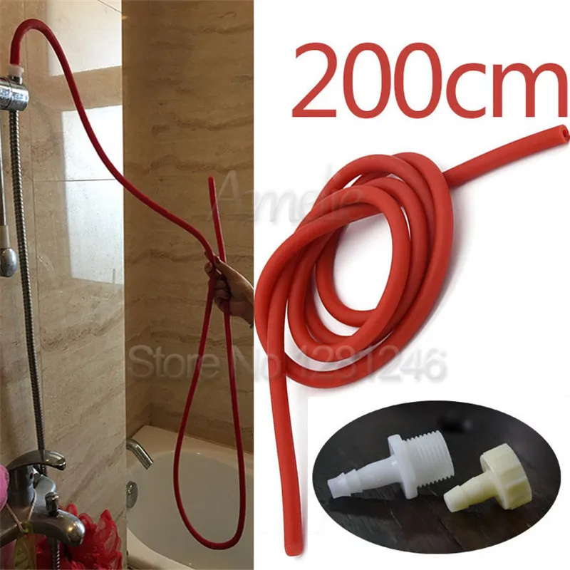 50/100/150/200 centimetri Morbido Tubo Clistere anale Pulizia anale Pulitore vaginale Punta dell'ugello Butt Plug Cleaner Enemator Giocattoli del sesso per uomini Donna S924