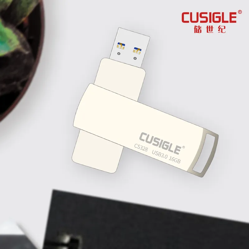 Silver Rectangle Usb Flash Drive 3.0 High Speed Usb Stick Usb Memory Stick For CUSIGLE CS328 Real Capacity