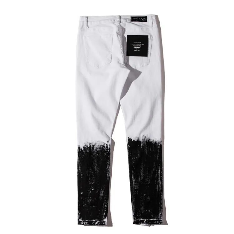 Jeans mitad blanco cheap