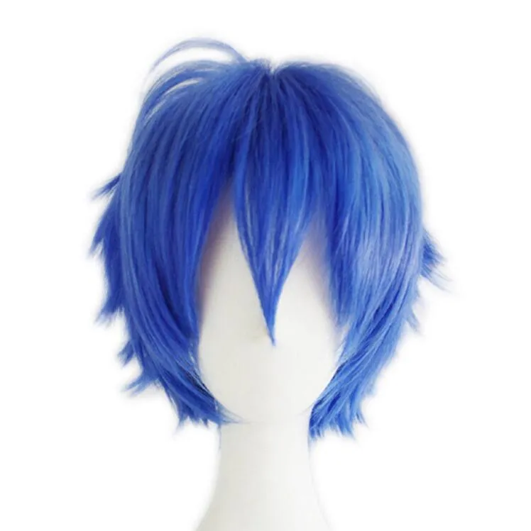 Spedizione gratuitaMulti colore Uomini Ragazzo Donna Parrucche corte Capelli lisci Anime Party Costume Cosplay scelta multipla