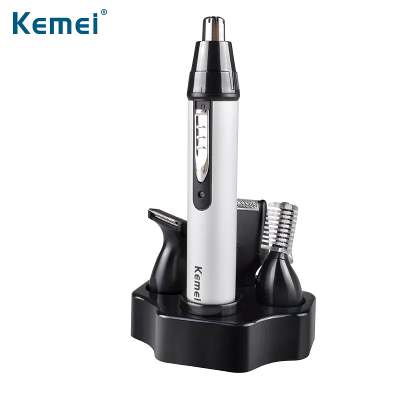 KEMEI6650 4男と女のための鼻毛の三量体のための金庫のための1つのファッションの鼻トリマーの電気シェービングの安全なフェイスケアチュリッペトリマー