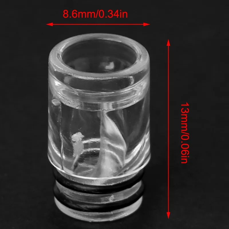 5 Adet / grup Iç Spiral Tasarım 510 Damla İpucu Plastik Ağızlık E-Çiğ Atomizer Için