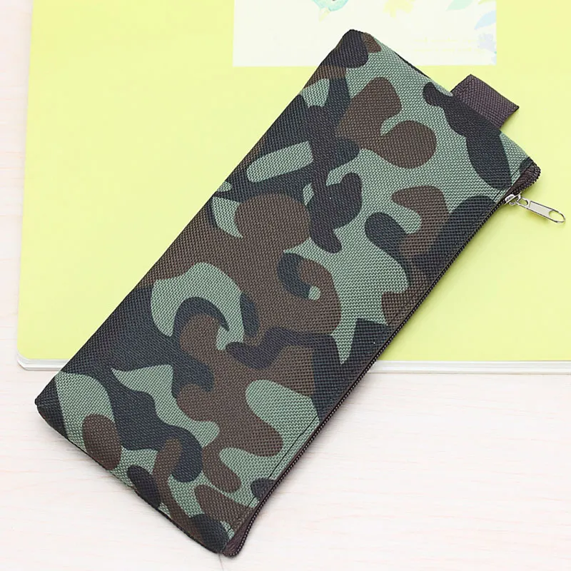 Sacchetto maglia mimetico in tela borse borse da stoccaggio cosmetico sacchetti trucco con cerniera con cerniera Za6072