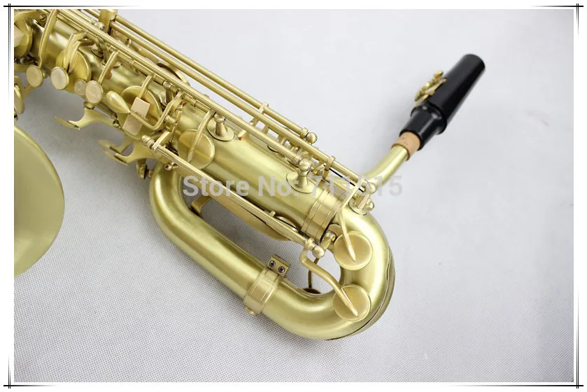 New Arrival MARGEWATE Baritone Saxophone Brass Body Matte Gold Plated Surface High Quality Musical Instrument With Case Mouthpiece