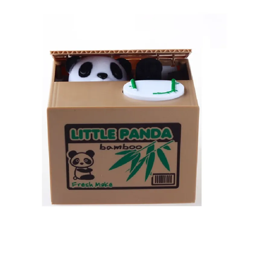 Electronic Plastic Money Box Steal Coin Piggy Bank Money Safe Box For Kids Gift Desk Toy From