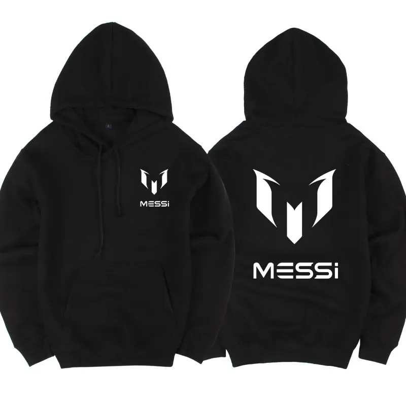 Messi Player Nueva Moda Sudaderas con capucha Hombre MESSI Imprimir Casual Sportswear Hombre Sudadera con capucha de manga larga Slim Fit Mens Hoodie