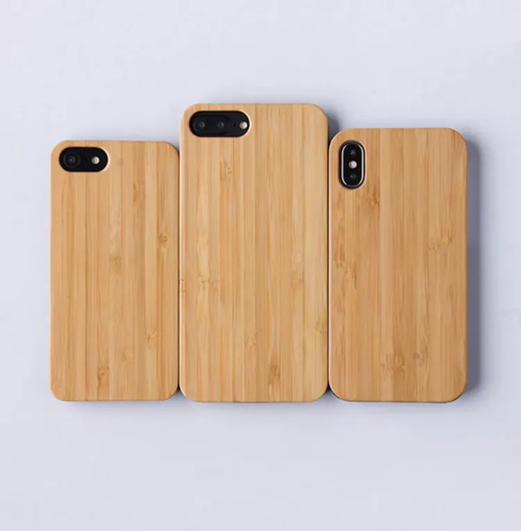 Étui en bois véritable créatif pour Iphone X 8 7 6s 6 plus 5s Coque arrière rigide Couverture de téléphone en bois antichoc pour Samsung Galaxy S9 S8 S7edge Note8