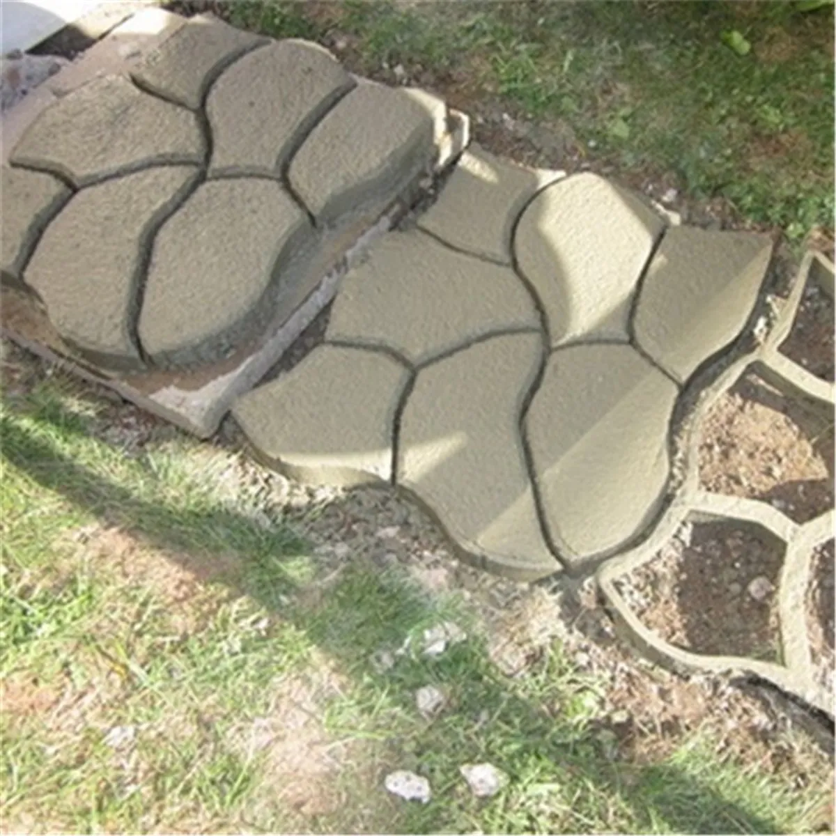 Дорожка из цемента в пакетах своими руками