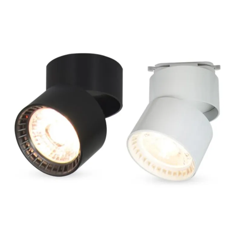 15W COB LED Surface Mounted Ceiling Lamp Shades Spotlight With 360