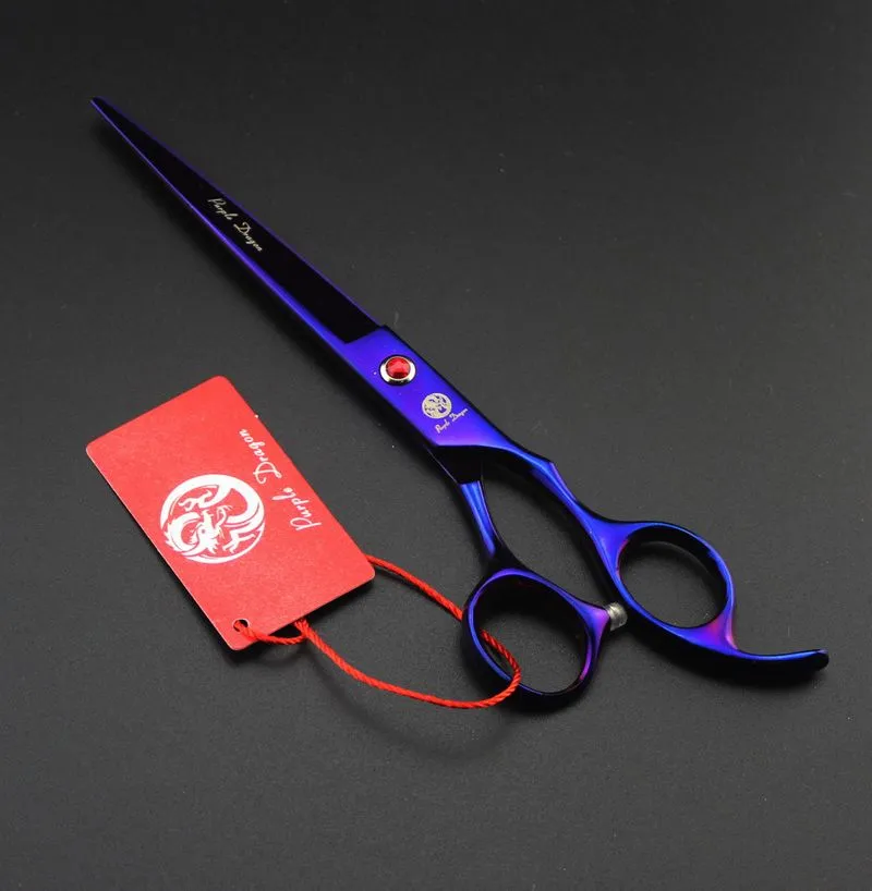 Med detaljhandelspaket Purple Dragon Set 70quot Professional Hair ScoSors Hair Cutting Scissorsthinning Scissors 5523138