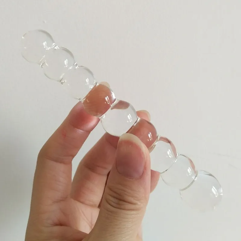ミニ透明ガラスアナルビーズスモールパイレックスバットプラグセックスおもちゃをカップル用レズビアンゲイGSPOTマッサージャーアダルトポルノセックス製品4055767