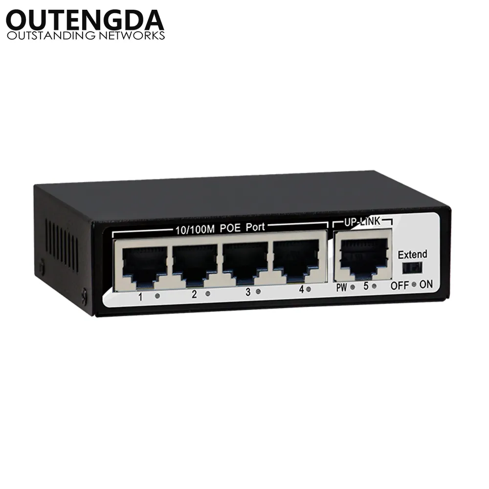 4-Port PoE Extender 10/100M – For IP Cameras, APs & VoIP Phones (POE-4)