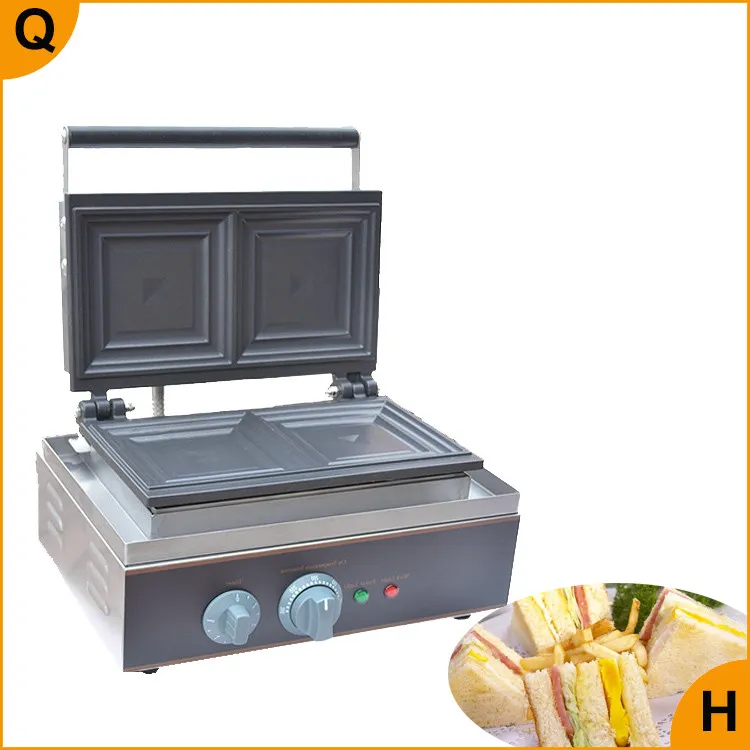 Qihang_top Restaurant Automatische Sandwich Broodrooster Machine / Commerciële Sandwich Waffle Maker / Elektrische Brood Maken Machine te koop