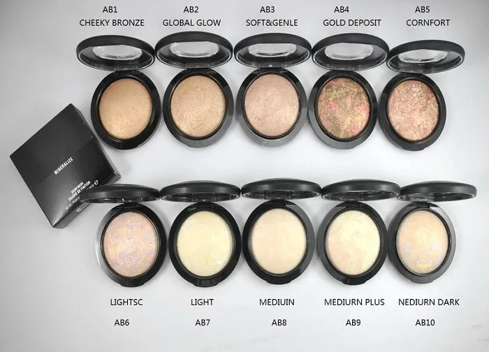 Mineralize Skinfinish Powder Foundation 10g Tutti i nomi inglesi hanno 10 colori diversi