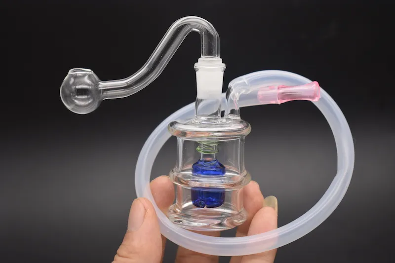 10mm Mini Glass Bongs Spiral Recycler Oil Water Pipe... From 2,47  | DHgate
