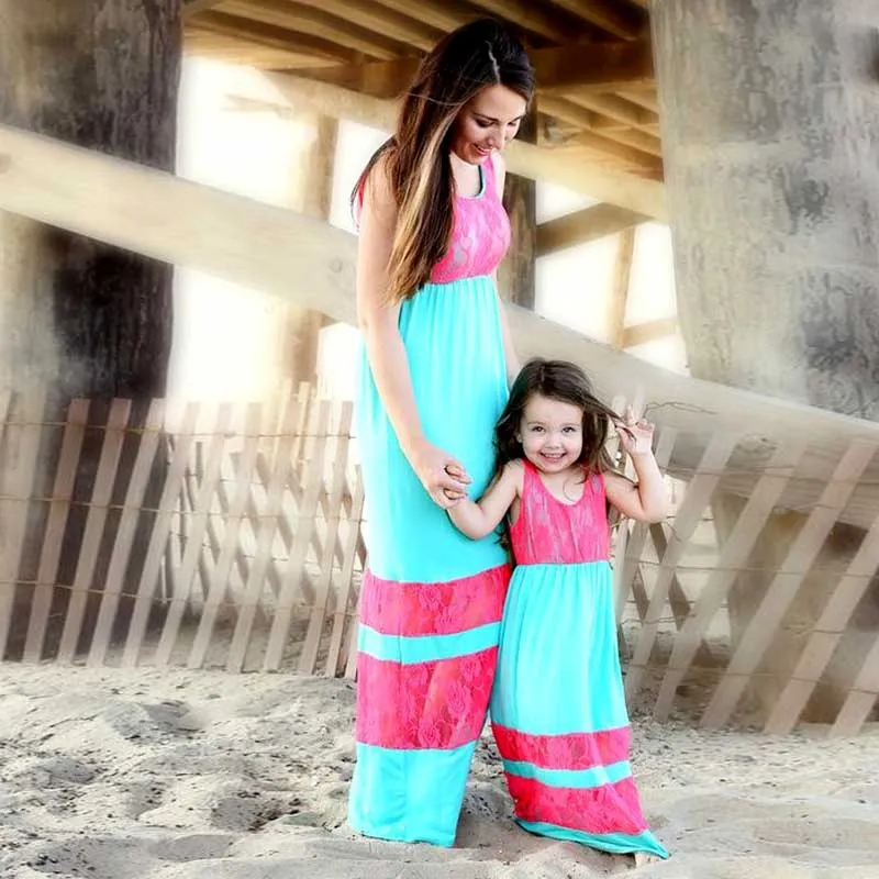 Mommy And Me Family Matching Dresses Lace Patchwork... From  Childrenboutique, $12.47 | DHgate.Com