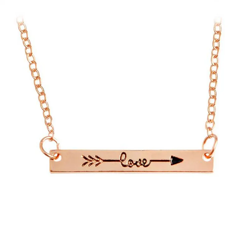 coppie lettere d'amore Pendenti collana di design donna uomo oro argento placcato lega catena a maglie girocollo donna uomo collane con ciondolo amanti gioielli amico regalo