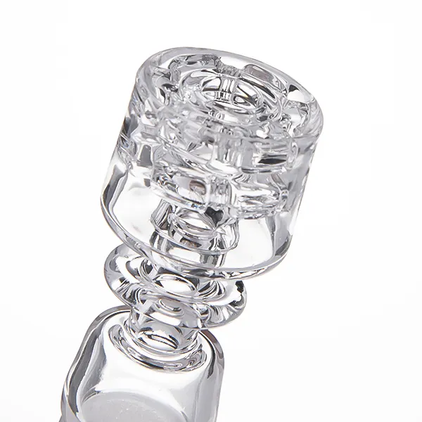 Nowy kwarc Banger Frosted Joint 191410 mm Malefemale Cołd Pure Crystal podwójny stos Stacker Diamond Knot w MrDabs Retail7823742