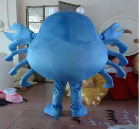 2018 Hoge kwaliteit Volwassen Leuke MERK Cartoon Nieuwe Professionele Hollawoon Blauwe Krab Mascottekostuum Fancy Dress2183