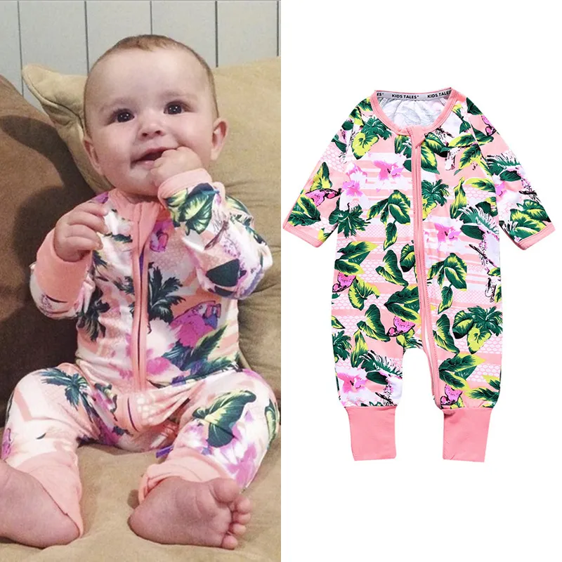 Dzieci Odzież Niemowlę Baby Pajacyki Nowa Moda Noworodka Baby Jumpsuits Cartoon Z Długim Rękawem Baby Boy Girl Odzież 100% Bawełna