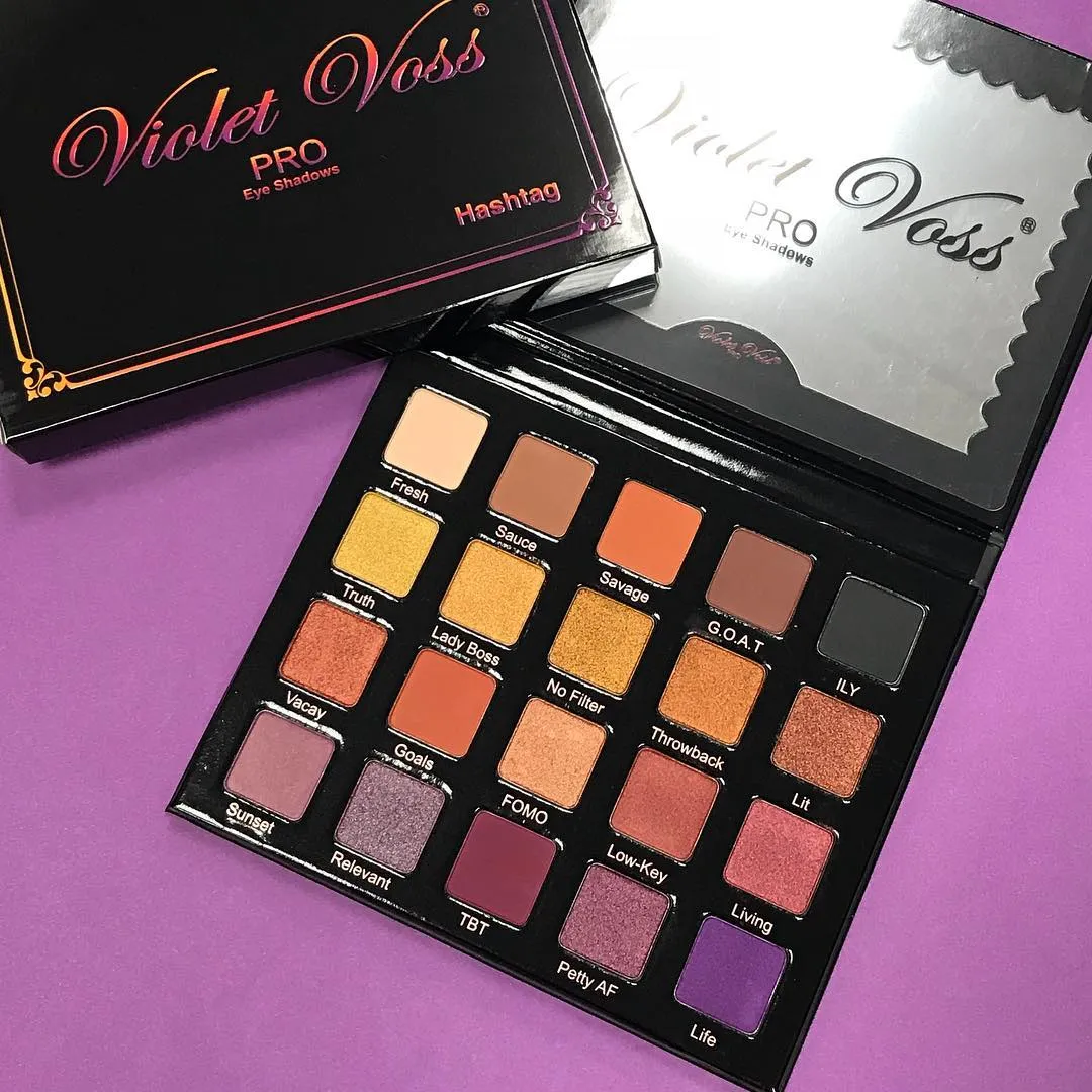 Violet Voss Hashtag / Heilige Graal / Nicol Concilio Pro Oogschaduw Palet Limited Edition Natural Pressed Eye Pigmented Shadow Cosmetics Gratis Ship