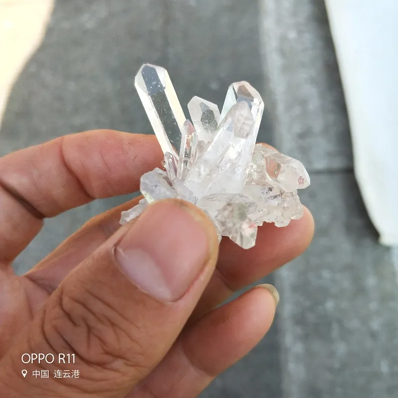 50G Natural Crystal Clear Quartz Crystal Drusy Cluster Spirituality Ward Off Evil Spirits Healing Uruguay Rock Prov för BirthD7302072