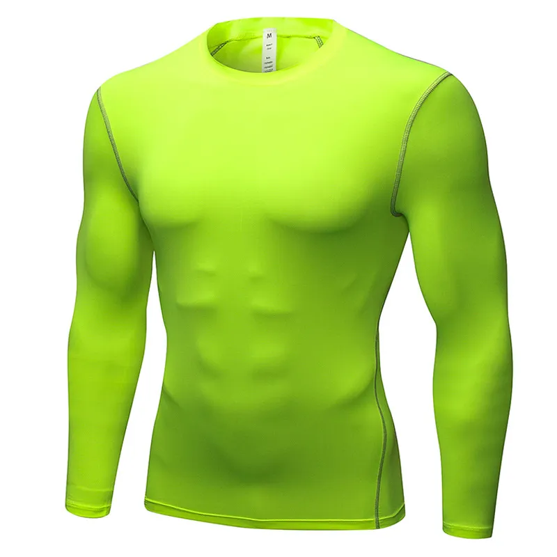 Mannen Korte Mouwen Fitness Basketbal Running Sports T-shirt Thermische Spier Bodybuilding Gym Compression Panty Jersey Jas Tops