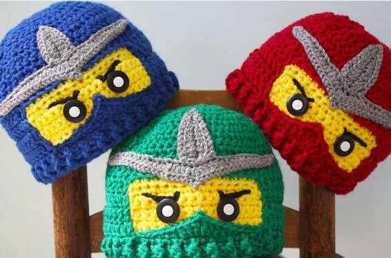 Natal Crochet Bebê Meninas Meninos de Malha Cap Outono Inverno Infantil Criança Animal Dos Desenhos Animados Chapéu Recém-nascidos Crianças Crianças Gorro Chapelaria Algodão