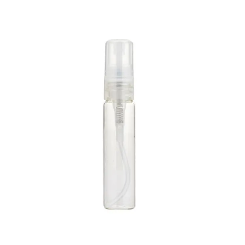 10 ML Mini Rechargeable En Verre Clair Parfum Échantillon Bouteille Vide 10CC Pompe Cosmétique Atomiseur Flacon Tube LX1178