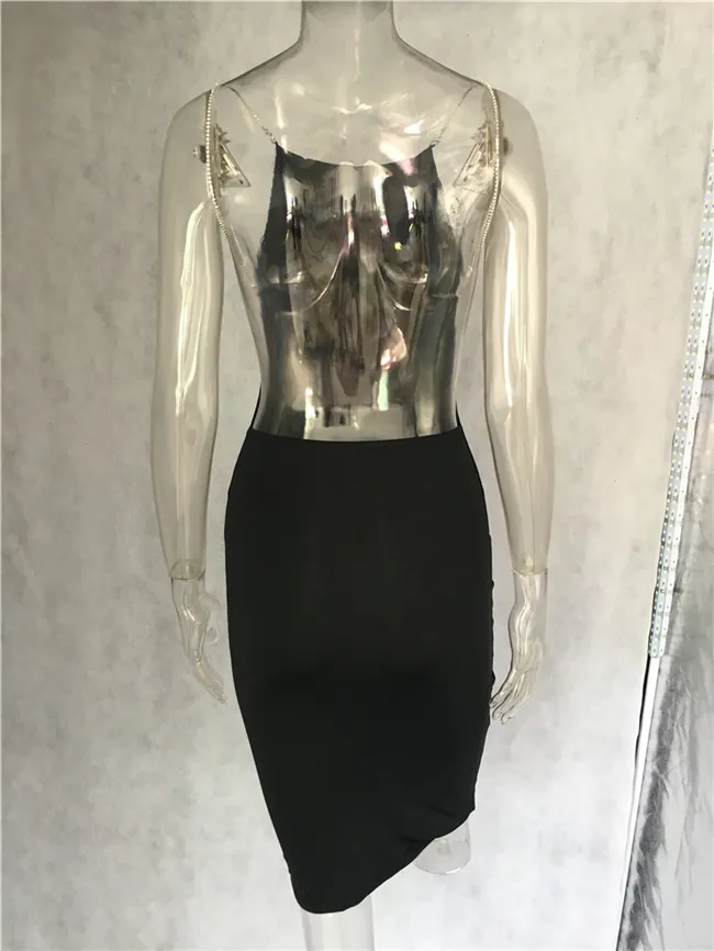 Vestidos de fiesta sexis para mujer, vestido ceñido liso de verano con cuello oblicuo, vestido ajustado hasta la rodilla para mujer