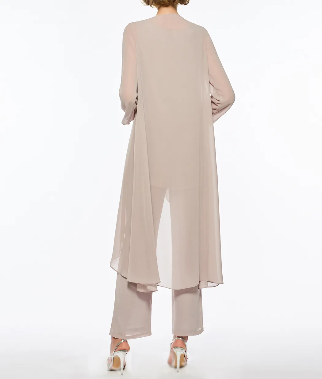 Plus Size Mother Of The Bride Pant Suit Chiffon for Beach Wedding Dress Mother039s Dress Long Sleeves Cheap Mothers For9266448