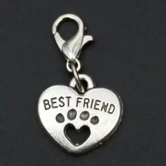 High quality Mixing Animal Dog Paw Prints & bones & dog bowl Charm Pendant Necklace Bracelet DIY Jewelry Making Finding3256