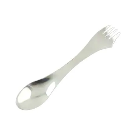 실용적인 스테인리스 가제트 Spork 숟가락 포크 칼 붙이기구 3 피크닉 아침 식사를위한 1 콤보 점심 캠핑