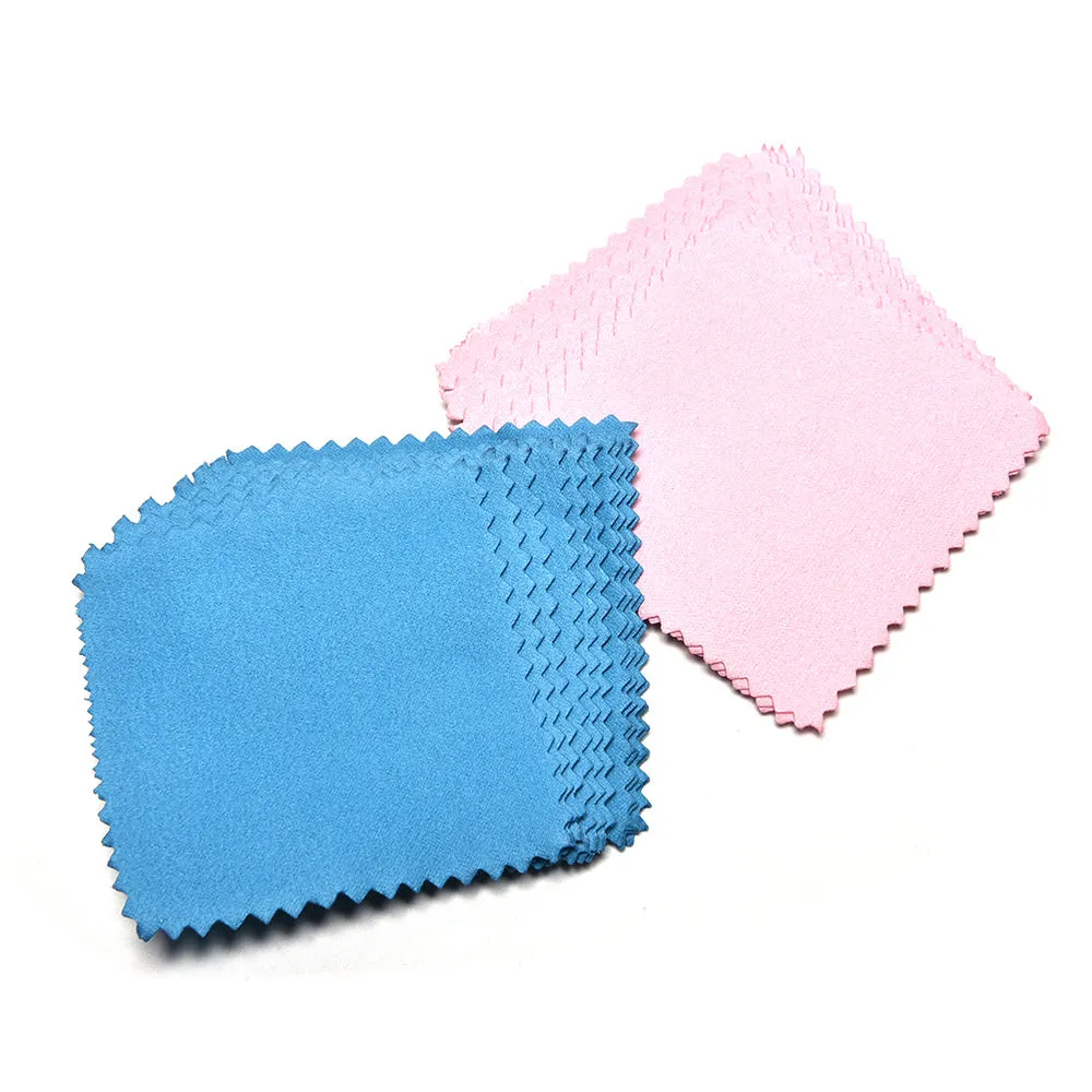 8 cm x 8cm sieraden zilver polijsten doek suede flanel stof doek flanelette sieraden reinigingsdoek flanellen