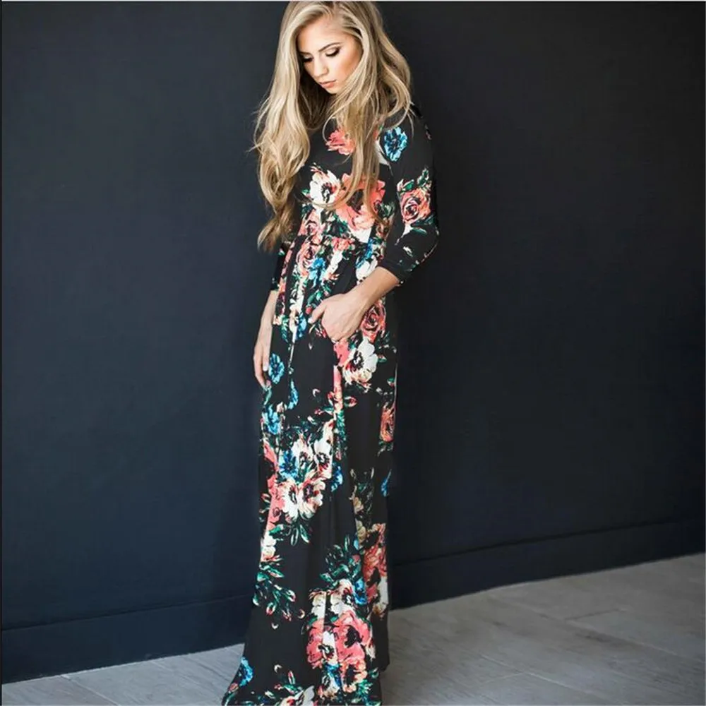 Vestido longo moda sales 2018