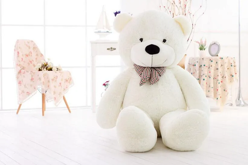 Ny Teddy Bear fylld ljusbrun Giant Jumbo 60 cm 80cm 100 cm 120 cm födelsedagspresent Julgåva6182540