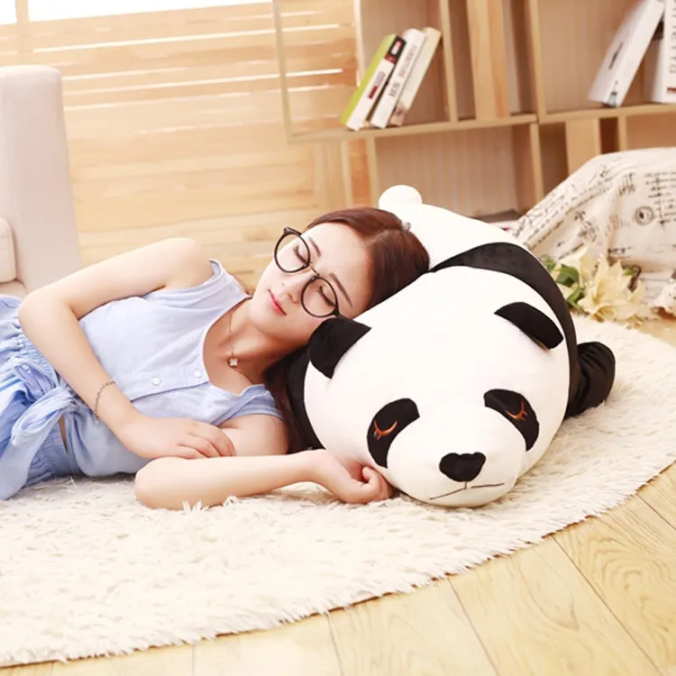 19,7 "Söt tecknade dockor Panda Bear Pig Pillow Kuddar Vinter plysch leksaker Bästa födelsedaggåvor till din baby, barn och vänner