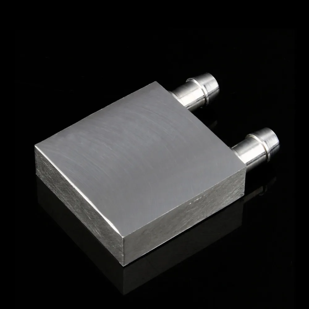 40*40mm Primary Aluminum Water Cooling Block for Liquid Water Cooler Heat Sink System Silver Use For PC Laptop CPU 
