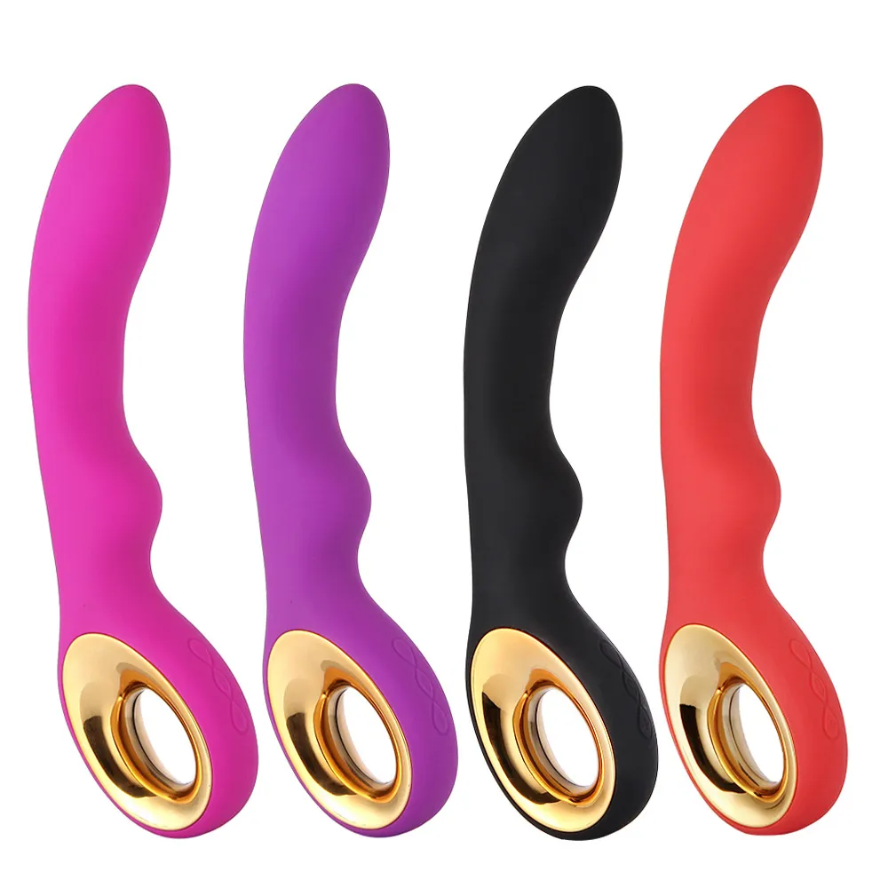 Şarj edilebilir Dildo Vibratör G Noktası Masaj Vibratör Sihirli Değnek USB Vibratörler Seks Oyuncakları Kadınlar için / Onun Seks Makinesi