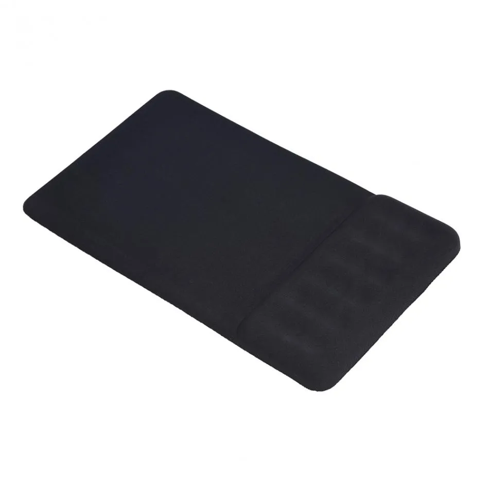 Freeshipping Anti-slip Silicone Gaming Mouse Pad Mat with Soft Gel Wrist Rest Mouse Pad Black Universal for Computer Laptop Netbook
