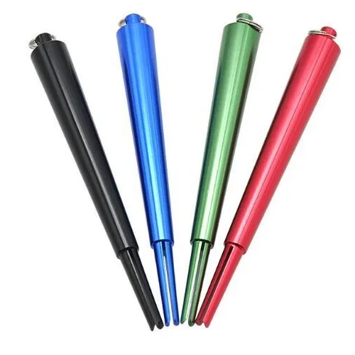 최신 다채로운 펜 모양의 담배 장치 핸드 롤링 롤러 머신 4.5inches 길이 흡연 액세서리 담배 도구 DIY 롤러