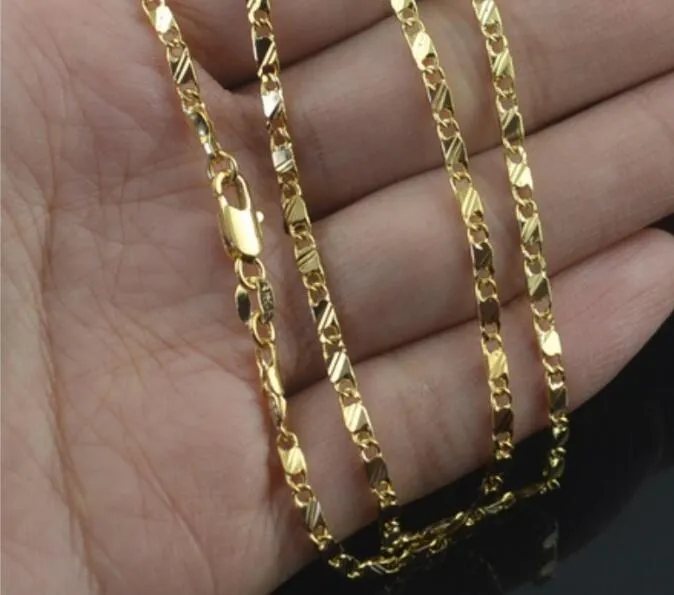 Collar de de oro cadena chapada en oro Collar de alta imitación 2