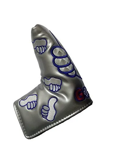 Thumb Design Golf Putter Head Covers (Silvery white color) Headcover