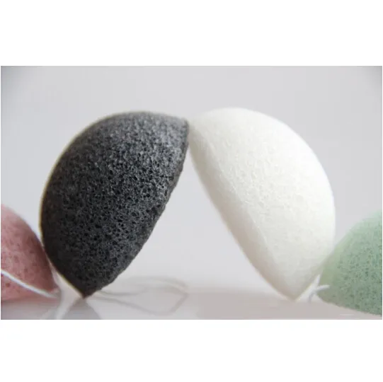 Wash Natural Active Plant Konjac Cleansing Cotton Bamboo Charcoal Facial Puff Face Wash Cleaning Flapping Amorphophallus Konjac Wet Sponge