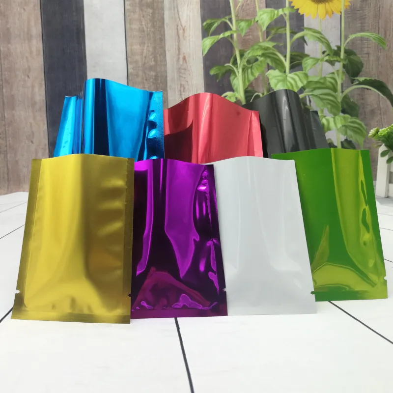 6 misure PE colorato termosaldato sacchetto di alluminio Mylar sacchetto antiodore sacchetto armadio organizzatore accessori da cucina decorazioni per la casa forniture artigianali