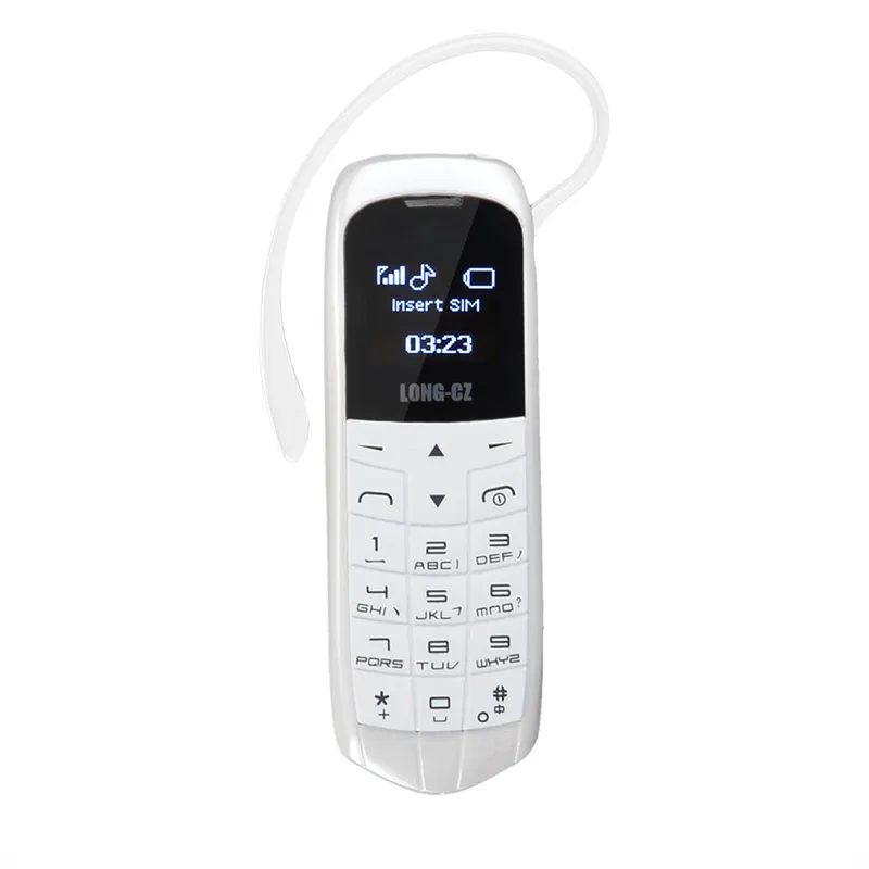 LONG-CZ J8 Magic Voice Bluetooth Dialer الهاتف المحمول راديو FM ميني الهاتف الخليوي بلوتوث 3.0 سماعة طويلة الاستعداد الهاتف المحمول