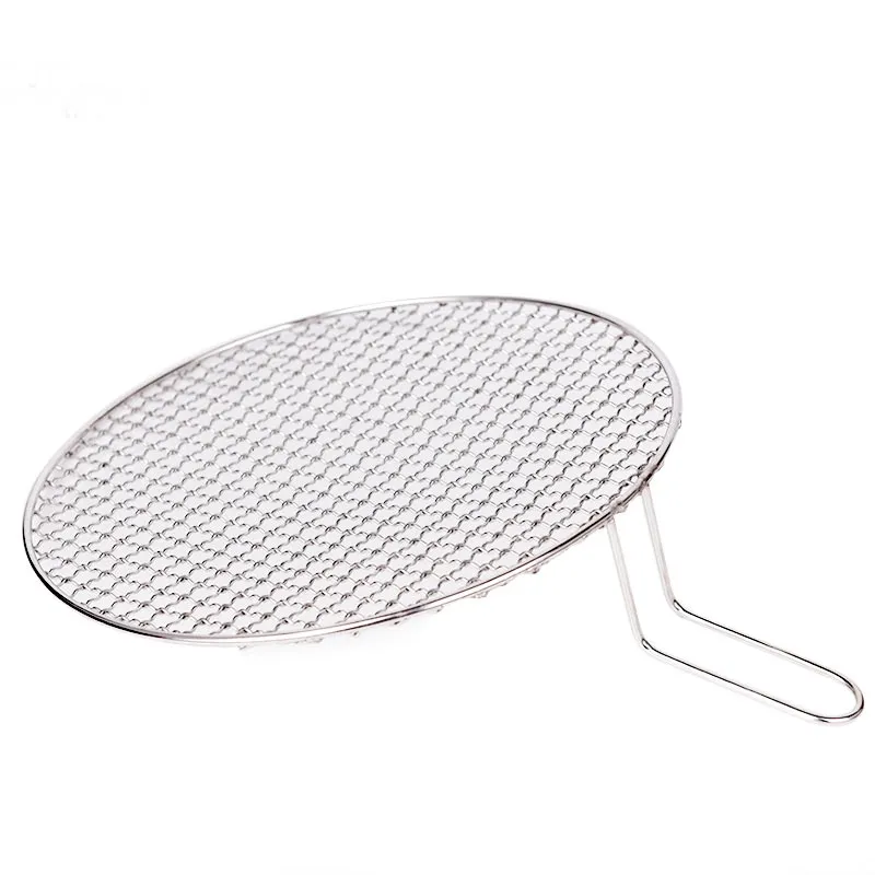 Barbecue Net, Portable Handle Iron Non-Stick BBQ Rack Barbecue Wire Mesh  Grill Net for Family Gatherings, Garden Parties, picnics and Camping.